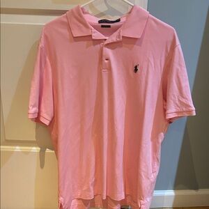 Polo by Ralph Lauren Men's Soft Pink Polo Shirt